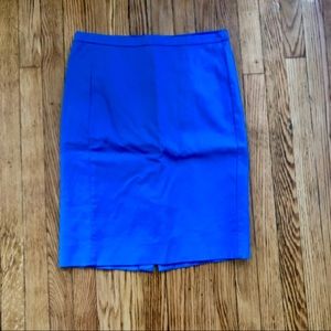 J. Crew Vibrant Blue Pencil Skirt